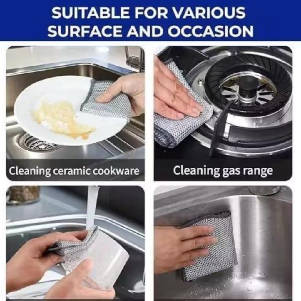 🧼✨ 3-in-1 Soap Dispenser + 6 peice steel scrubber