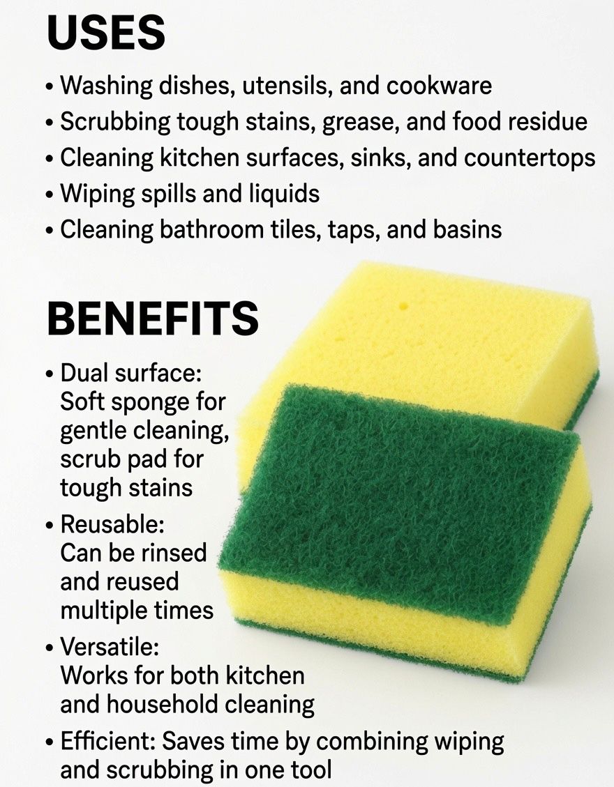 Premium Dish Scruber Pack of 10 peice