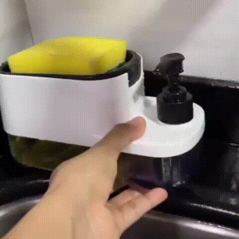 🧼✨ 3-in-1 Soap Dispenser + 6 peice steel scrubber